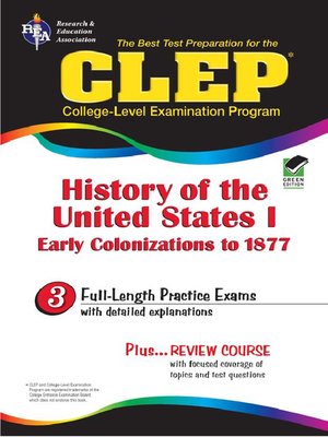 cover image of CLEP History of the United States I